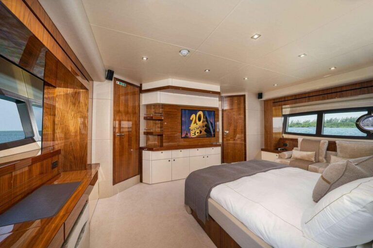OASIS stateroom seating area, yacht charter Saint Tropez