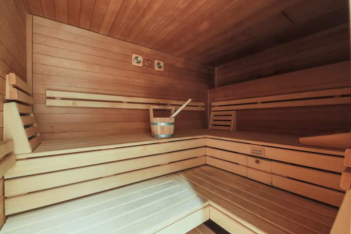 Angelus — building's private sauna